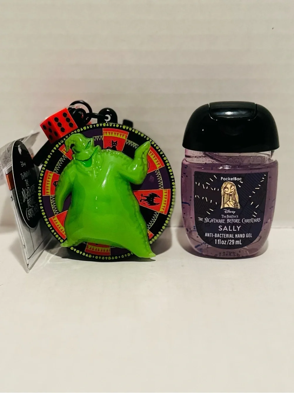 Bath & Body NEW Light-Up Oogie Boogie PocketBac Holder & Sally Sanitizer